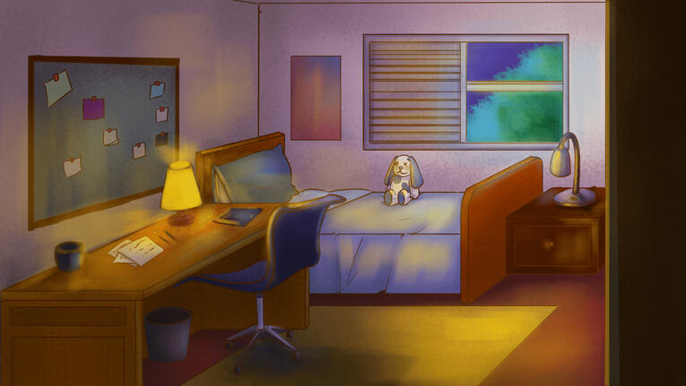 Bedroom for the game The Adelais Family Mystery